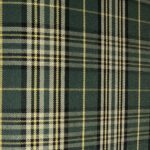 Olive green plaid with yellow stripes +$150.00
